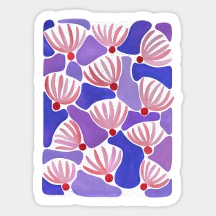 Pink & Red Flowers Sticker